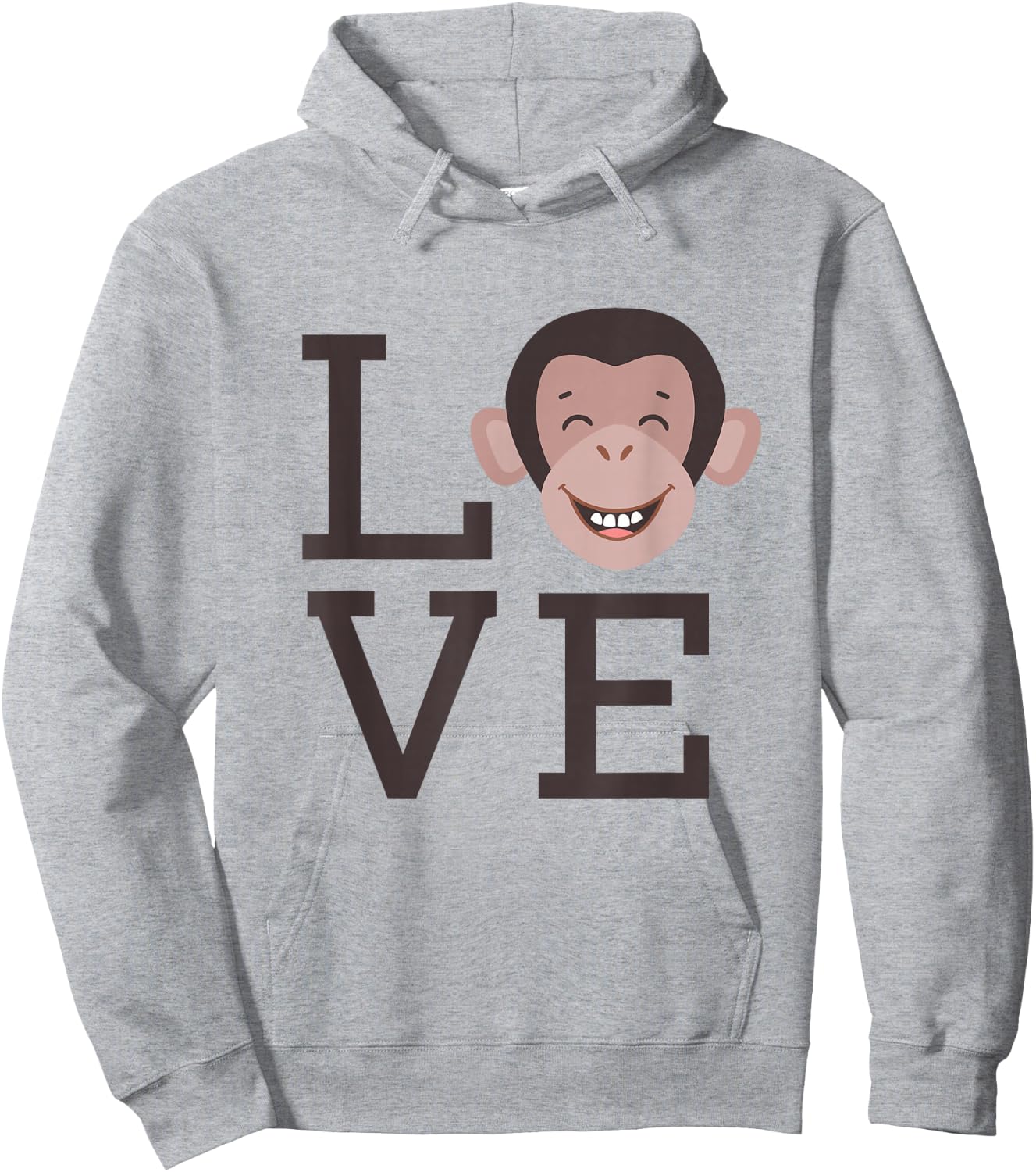 Love Monkey - Jungle Animal Outfit Monkey Lovers Gift Hoodie - Hoodie | Ash