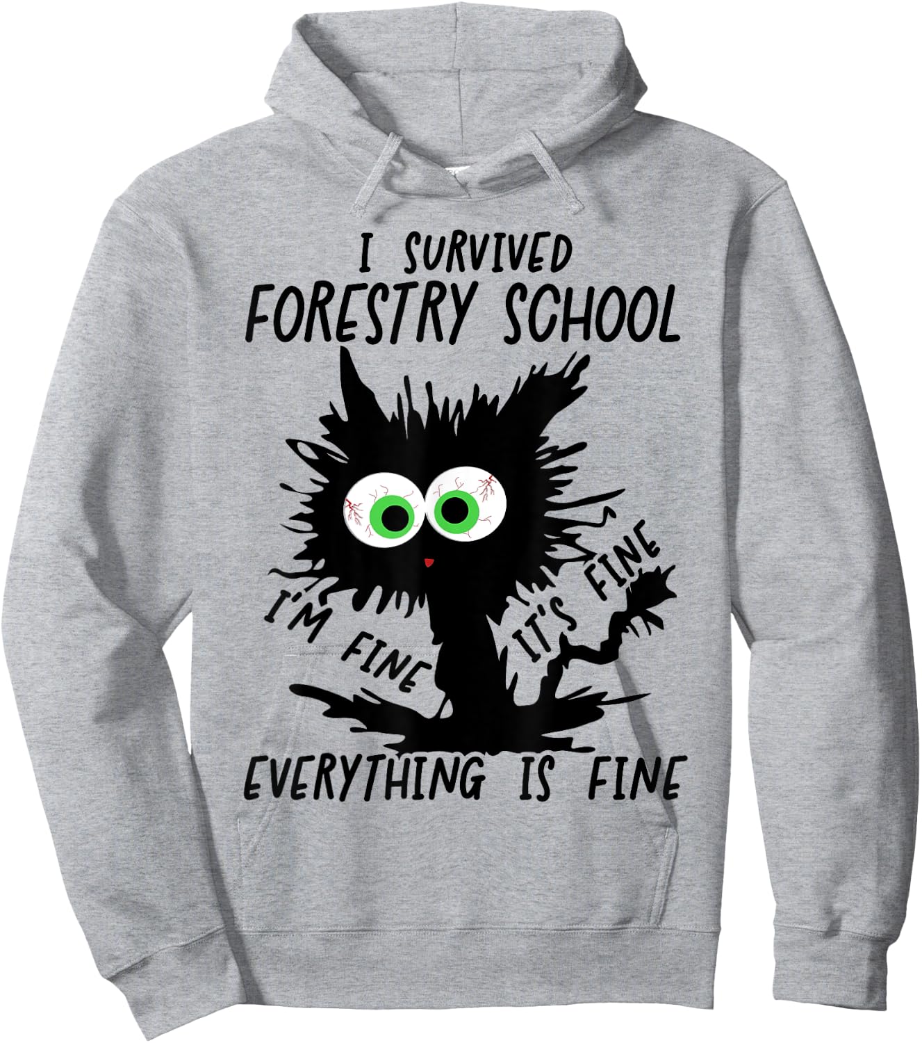 I Survived Forestry School Graduation 2025 Hoodie - Hoodie | Ash