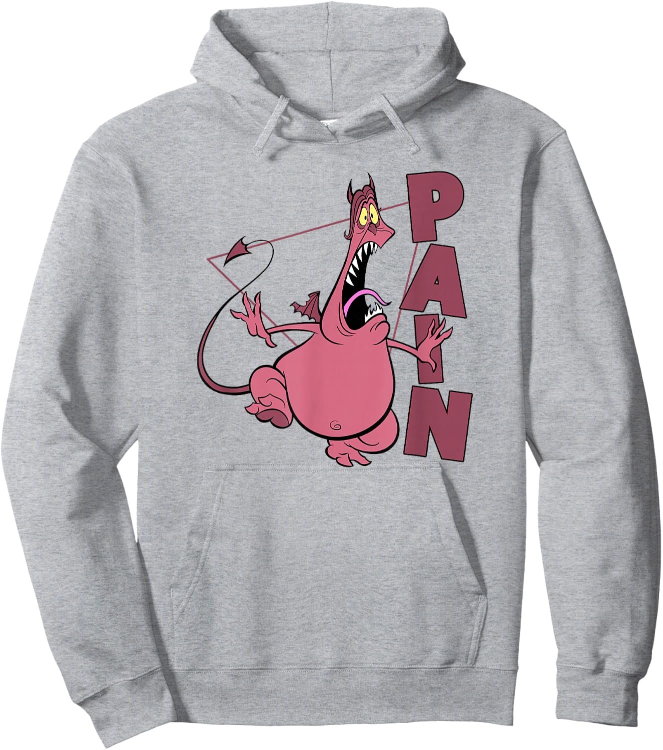 Disney Hercules Pain Geometric Name Portrait Hoodie - Hoodie | Ash