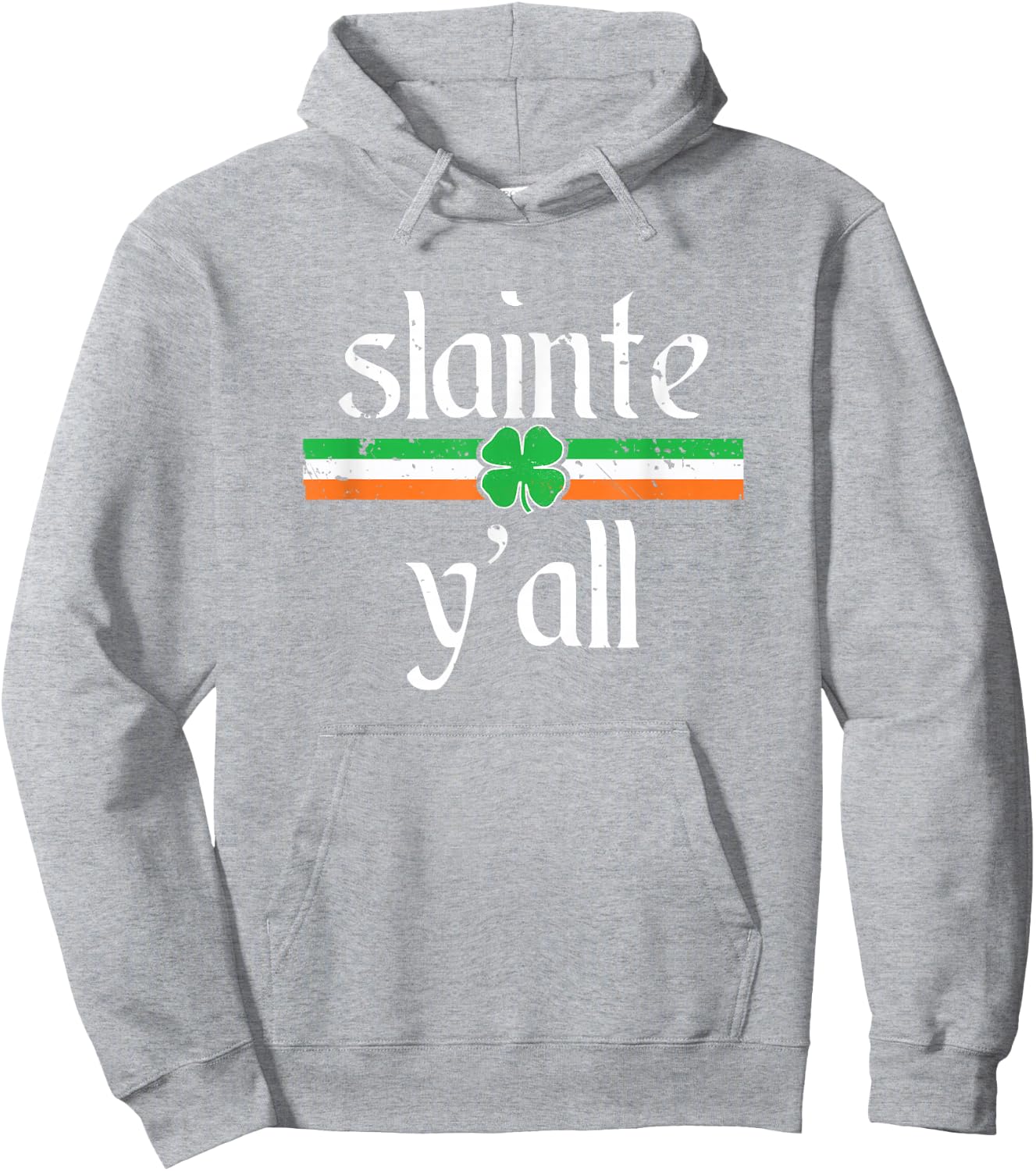 Funny St Patricks Day Shirt Irish Toast Cheers Slainte Y'all Hoodie - Hoodie | Ash