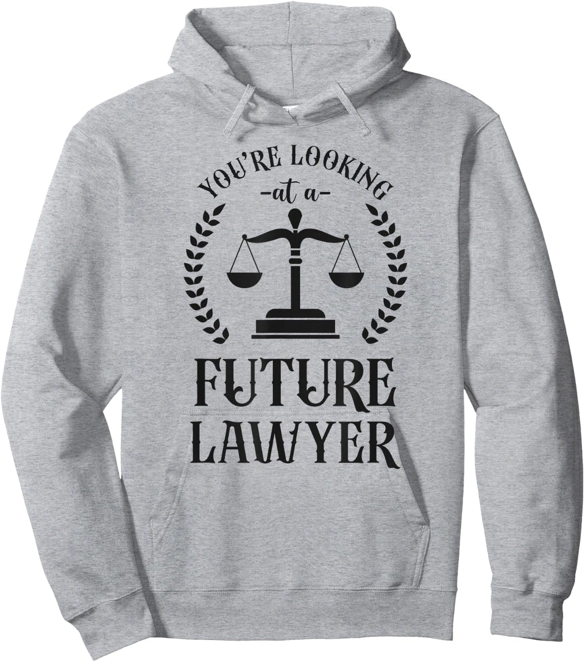 Young Lawyer Attorney Law You'Re Looking At A Future Lawyer Hoodie - Hoodie | Ash