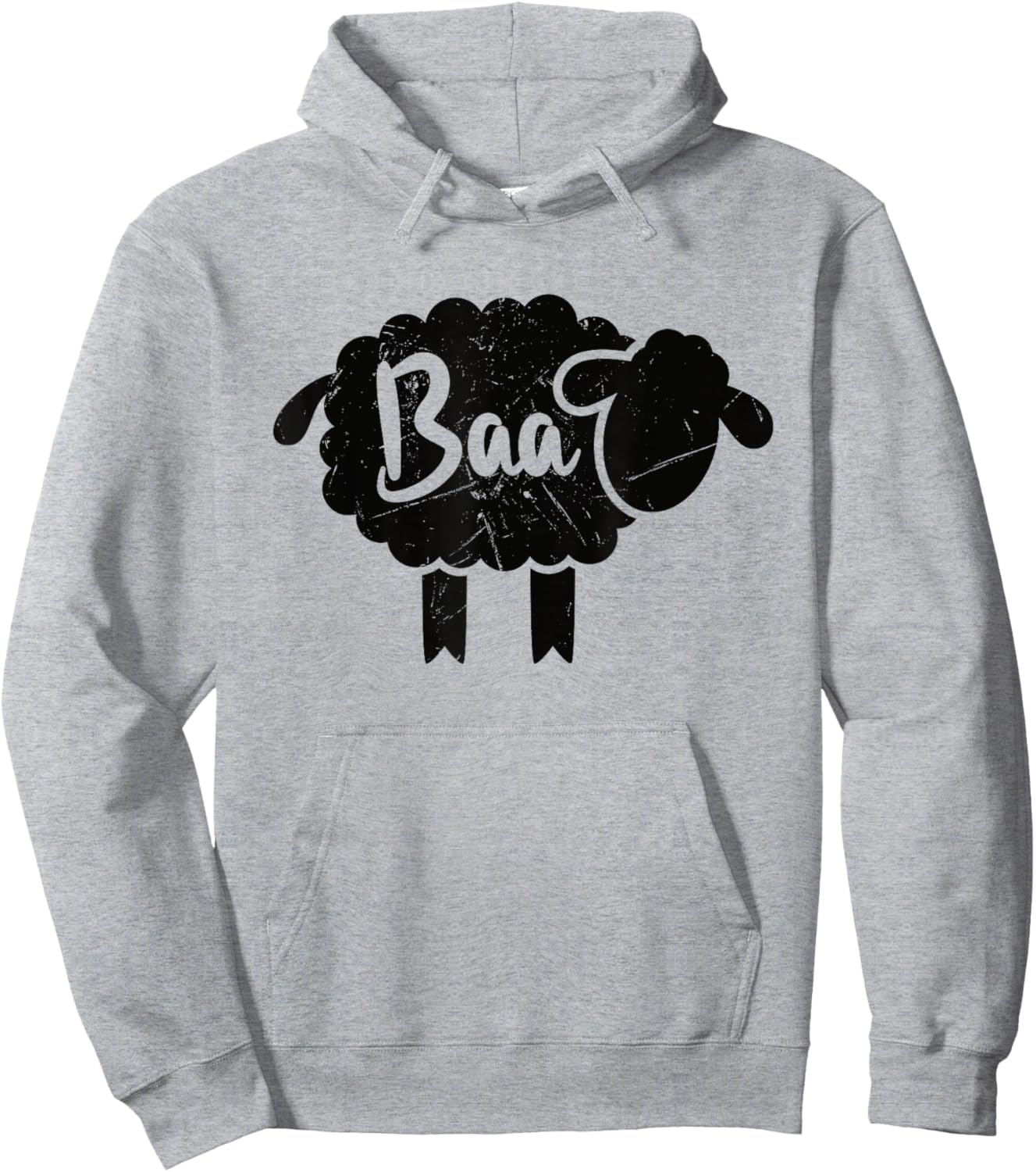 Cute Baa Sheep Sound Black Sheep Toy Lovers Gift Hoodie - Hoodie | Ash