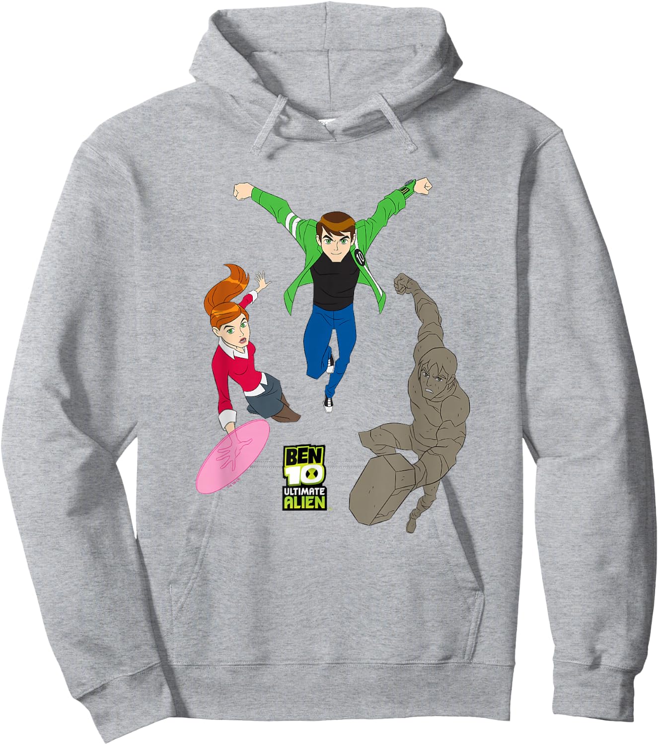 Ben 10 Ultimate Alien: Cosmic Destruction Main Heroes Trio Hoodie - Hoodie | Ash