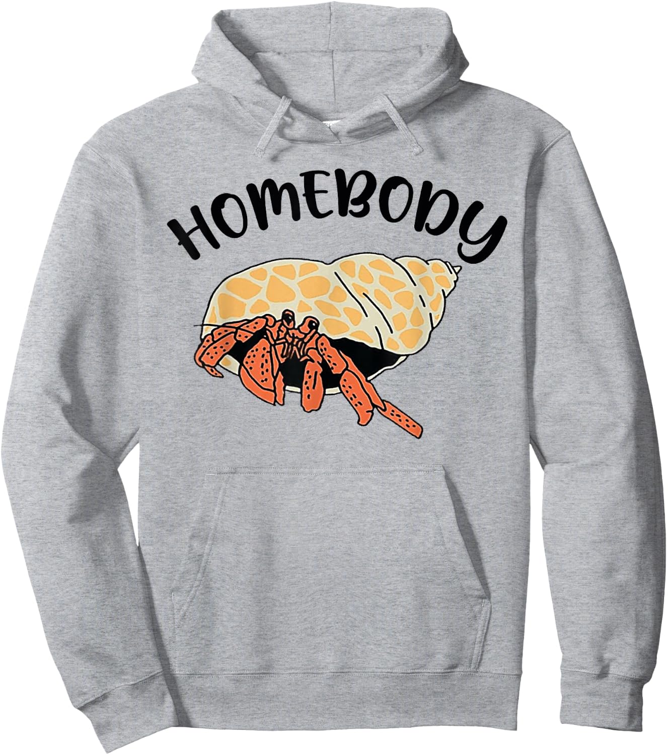 Homebody Hermit Crabs Funny Lover Hoodie - Hoodie | Ash