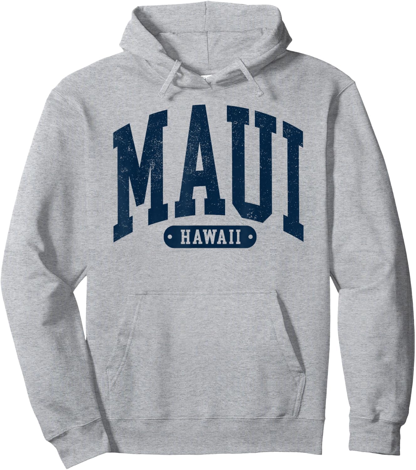 Maui Hawaii Beach Vacation Preppy Retro Throwback Men Hoodie - Hoodie | Ash