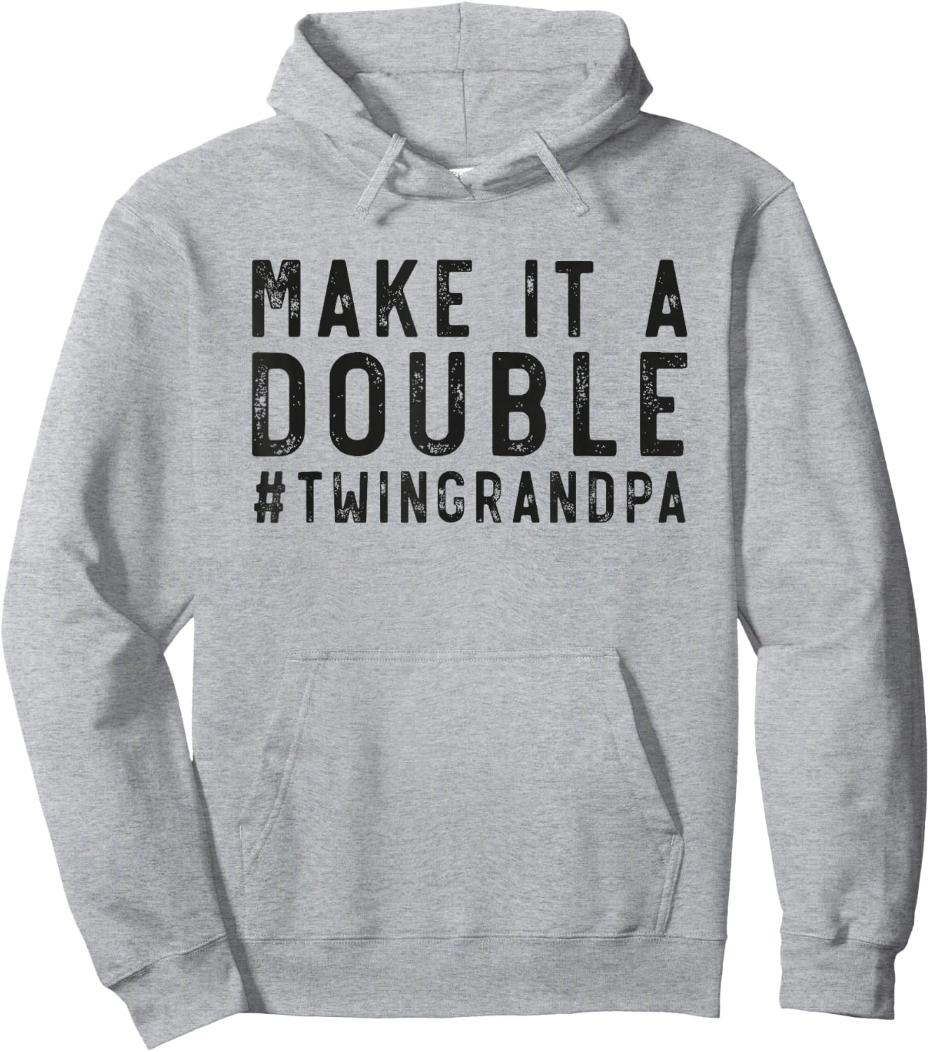 Grandfather Twin Make It A Double Twin Grandpa Of Twins Hoodie - Hoodie | Ash