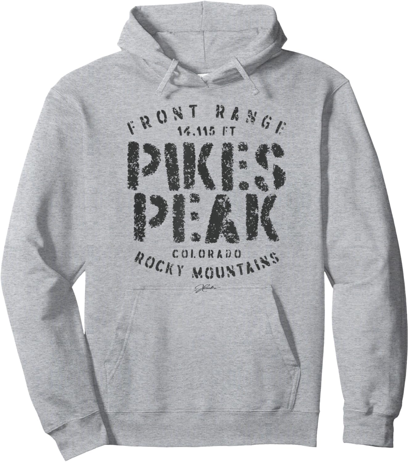 JCombs: Pikes Peak, CO Hoodie - Hoodie | Ash