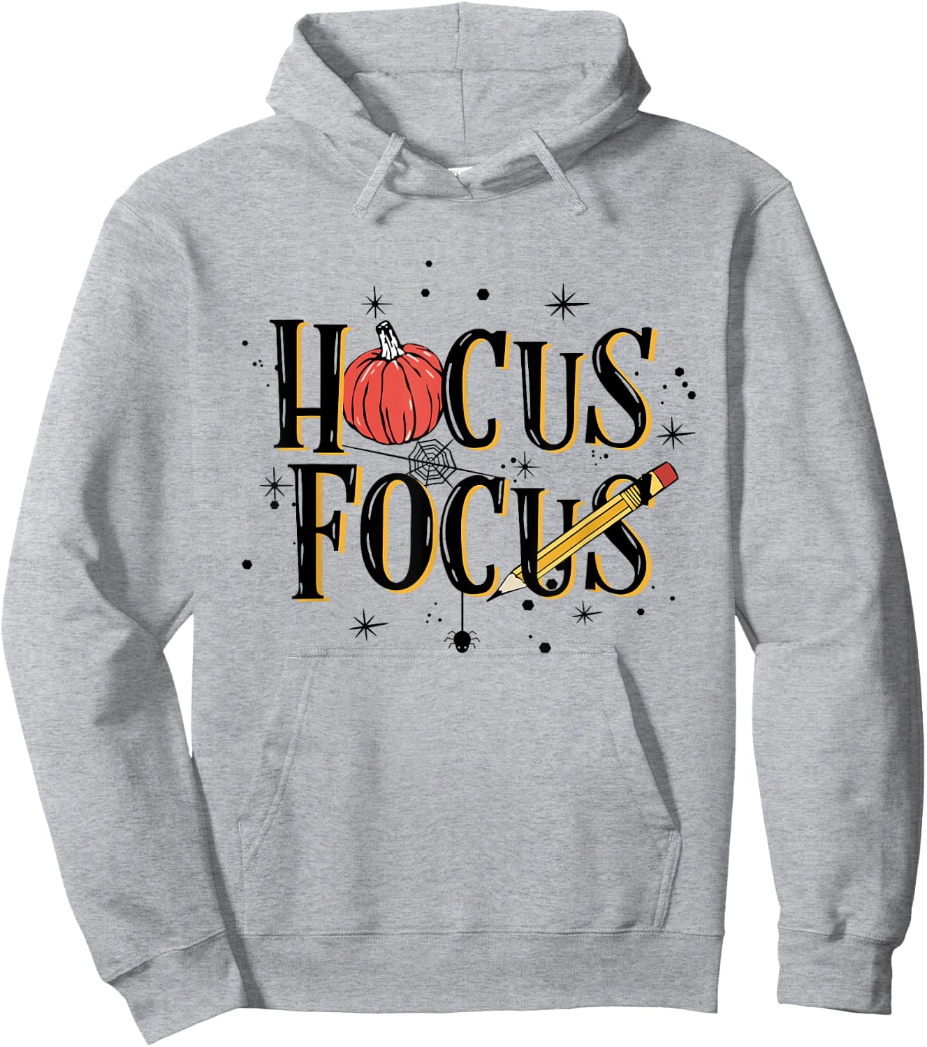 Women Hocus Focus Teacher Funny Hoodie - Hoodie | Ash