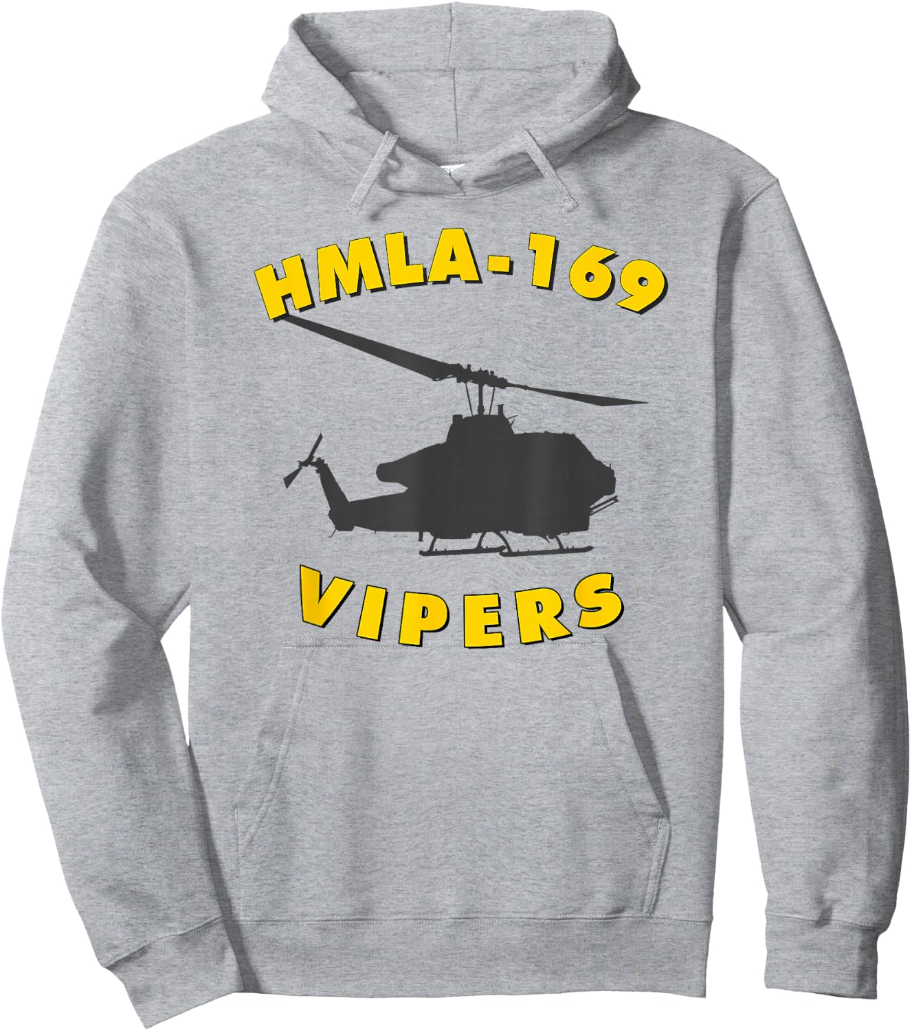 HMLA-169 Vipers Helicopter Attack Squadron AH-1W Hoodie - Hoodie | Ash