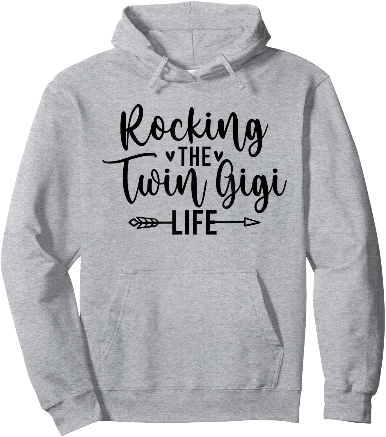 Rocking The Twin Gigi Life Grandma Gigi Of Twins Hoodie - Hoodie | Ash