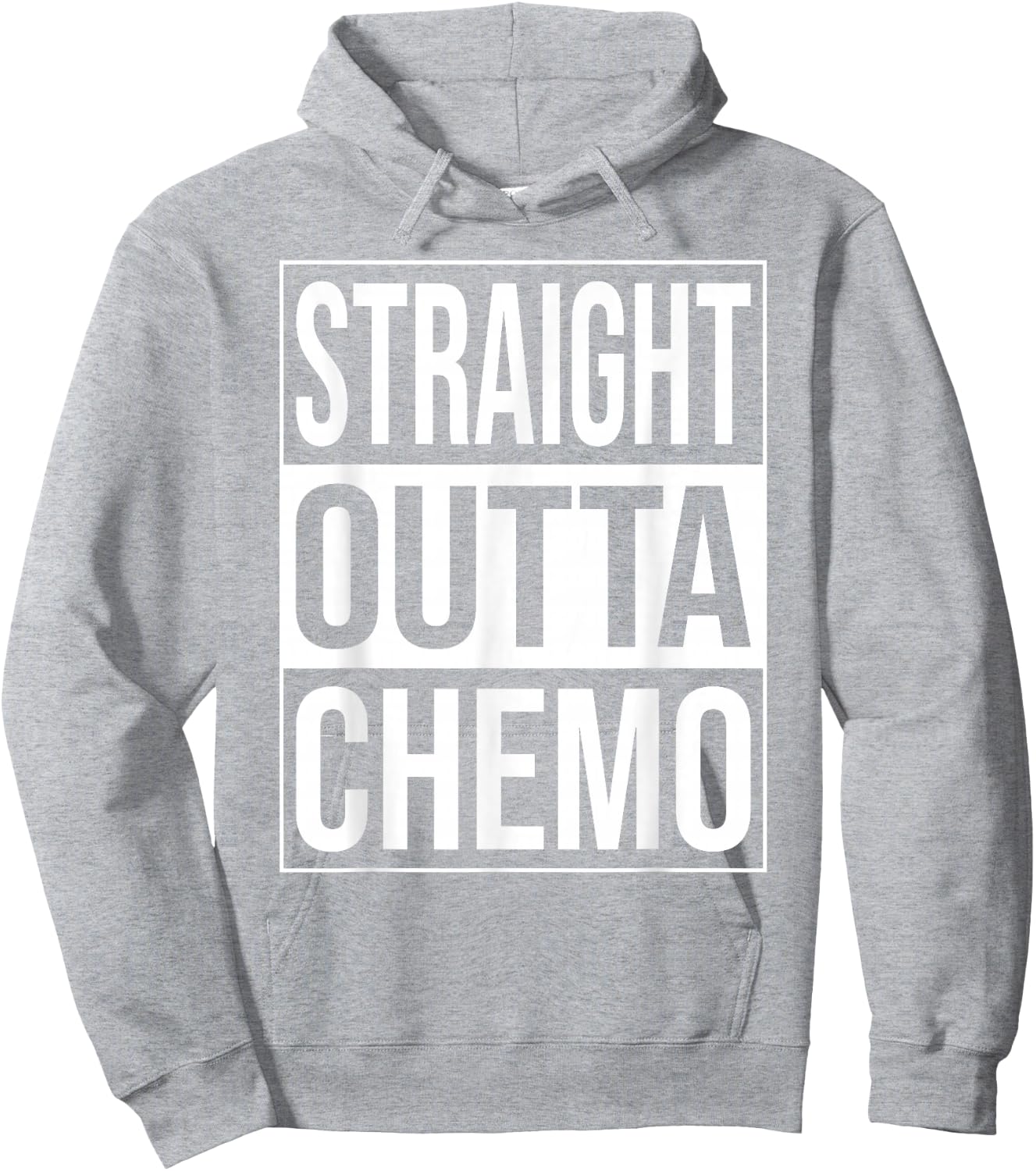 Straight Outta Chemo Chemotherapy Cancer Treatment Pink Hoodie - Hoodie | Ash