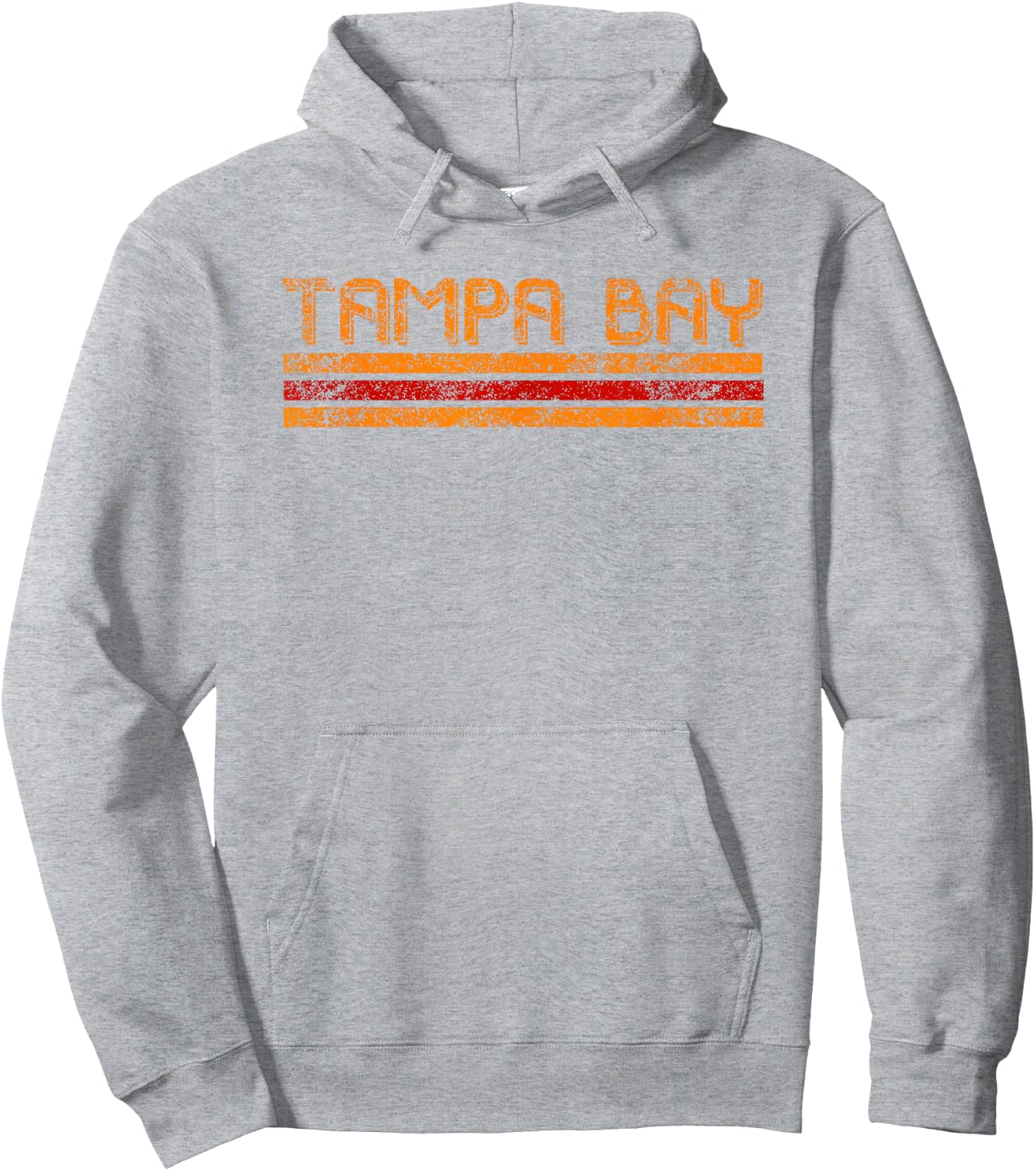 Tampa Bay Florida Retro Vintage Weathered Throwback Hoodie - Hoodie | Ash