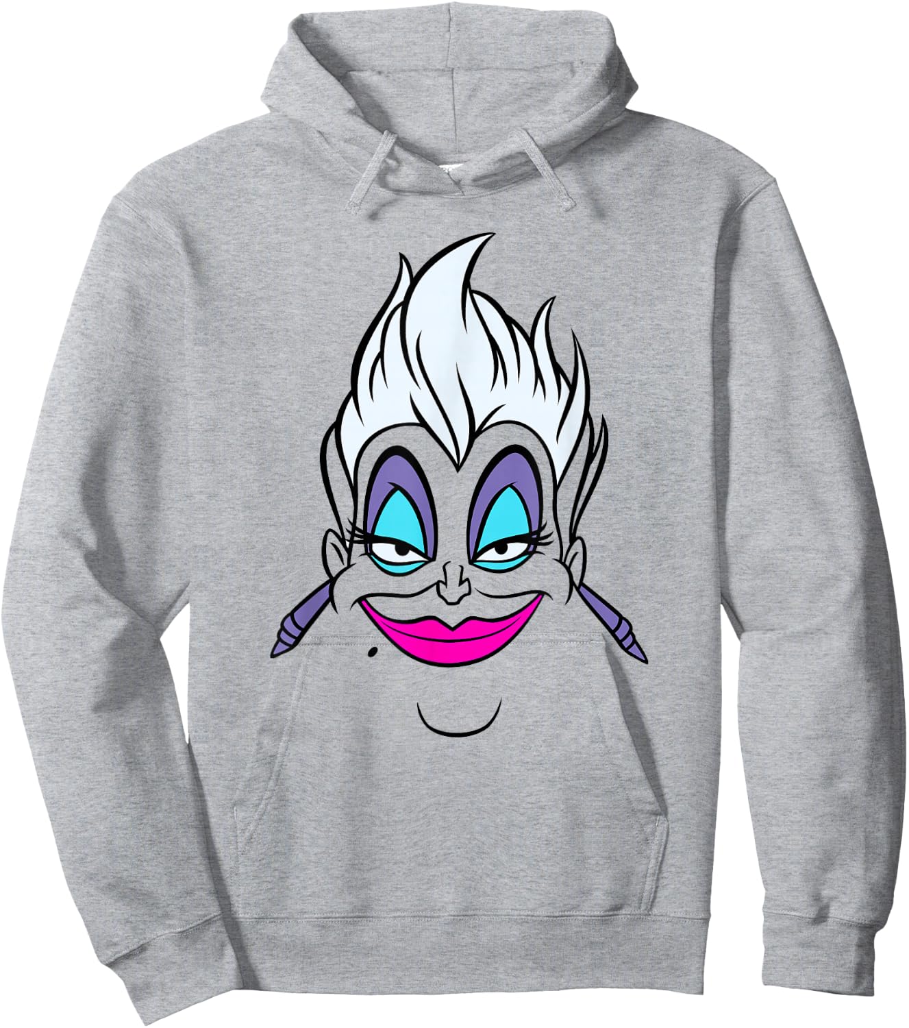 Disney Villains Ursula Big Face Hoodie - Hoodie | Ash