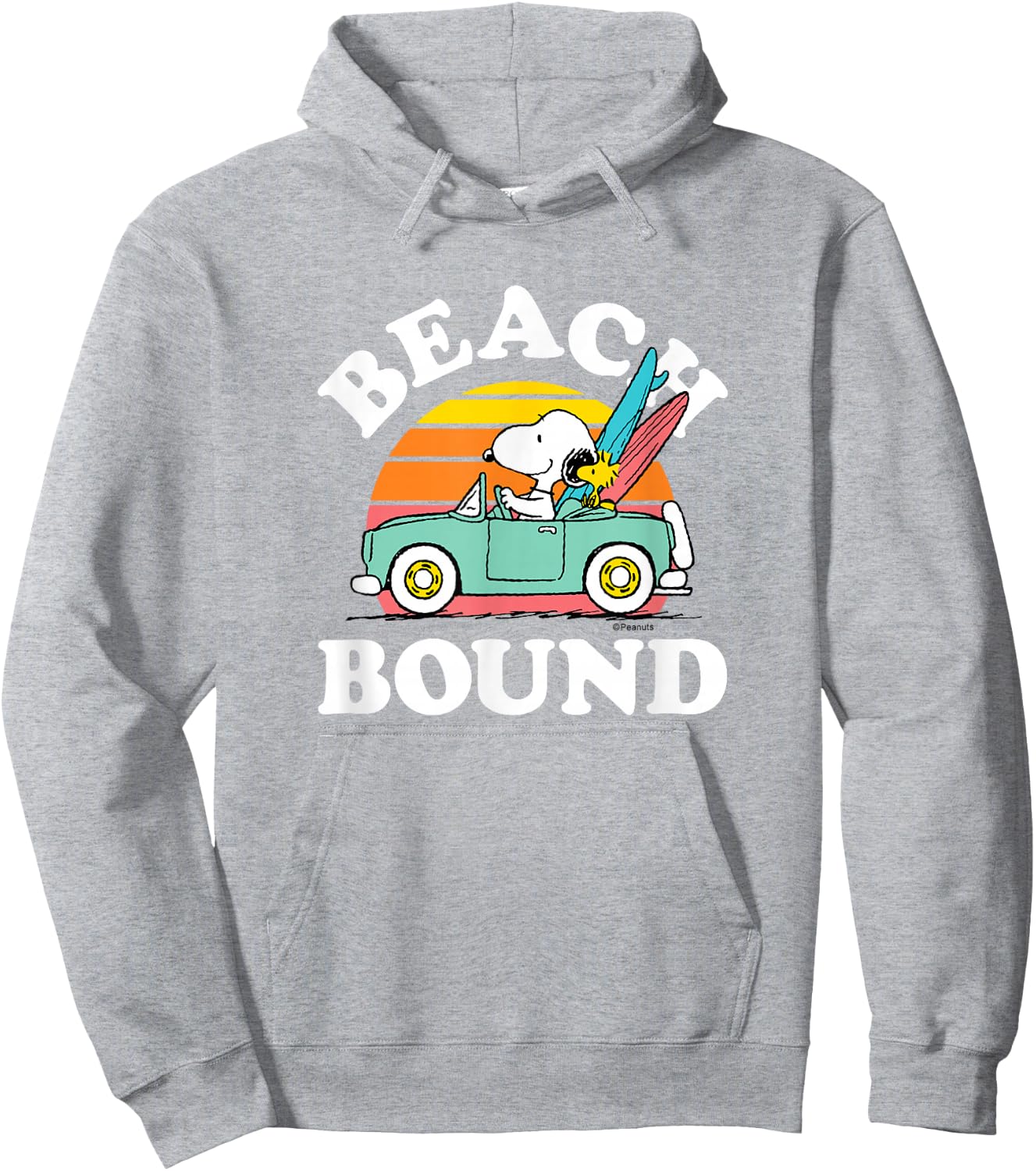 Peanuts - Snoopy Beach Bound Hoodie - Hoodie | Ash