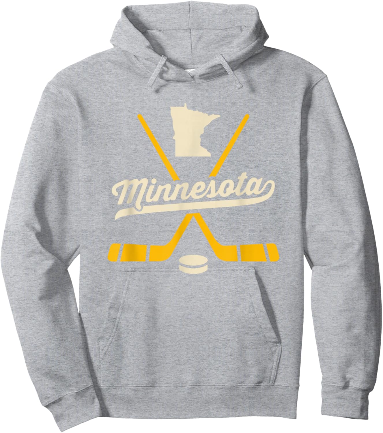 Vintage Minnesota Ice Hockey Sticks Sports Team Fan Gift Hoodie - Hoodie | Ash
