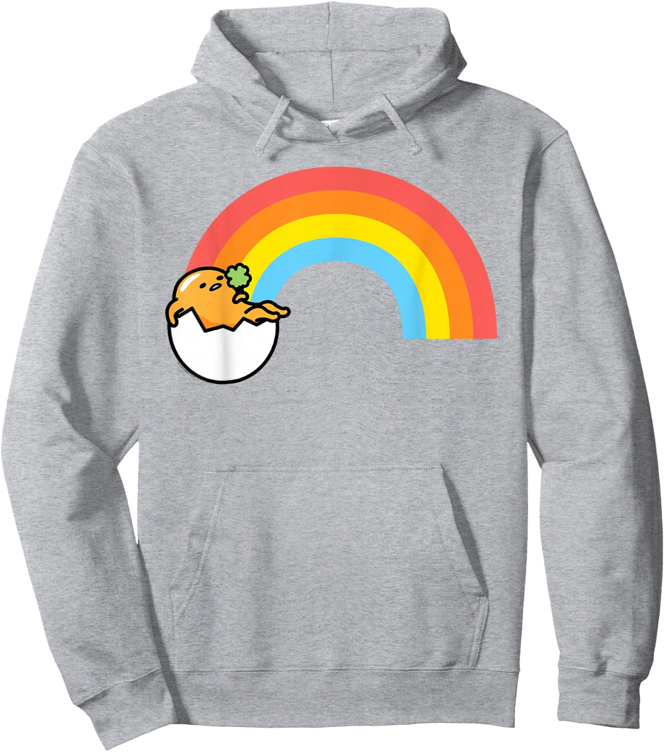 Gudetama St. Patrick's Rainbow Shirt Hoodie - Hoodie | Ash