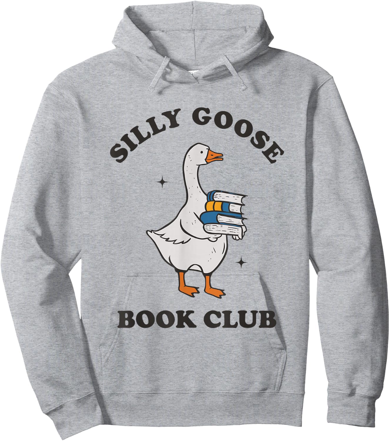 Silly Goose Book Club Hoodie - Hoodie | Ash