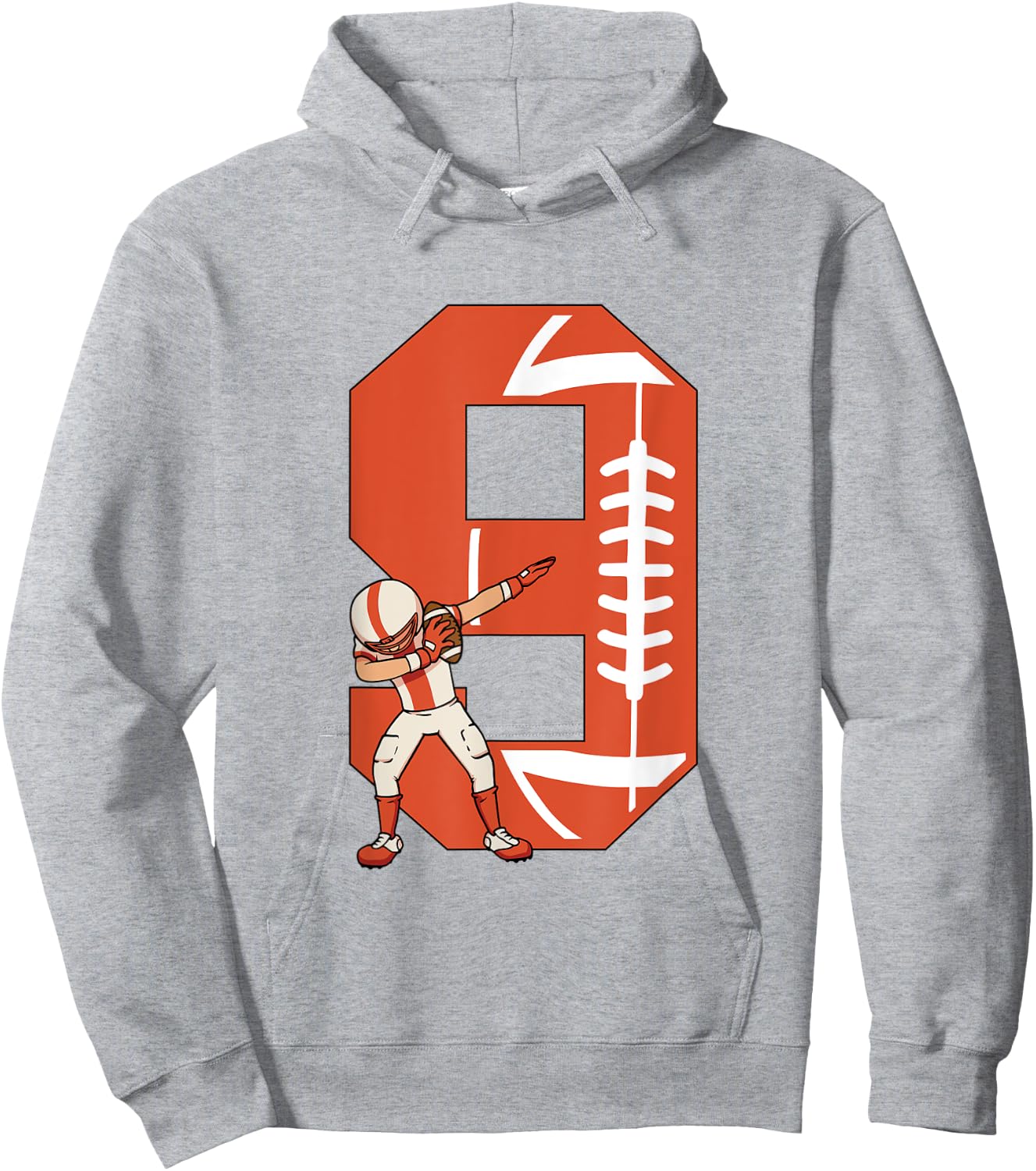 9 Years Old Boy Football Player 9th Football Birthday Boys Hoodie - Hoodie | Ash