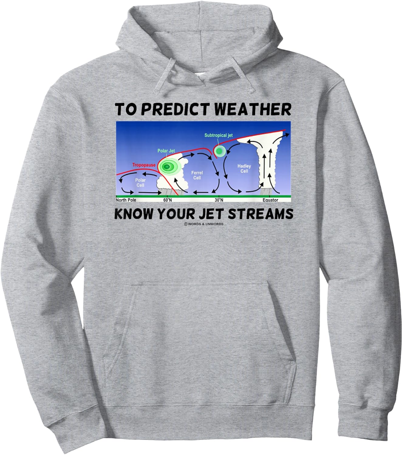To Predict Weather Know Your Jet Streams Meteorology Humor Hoodie - Hoodie | Ash