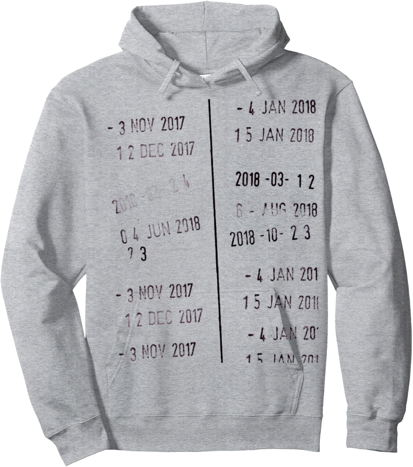 Funny Novelty Library Stamp Due Date Librarians Men Women Hoodie - Hoodie | Ash