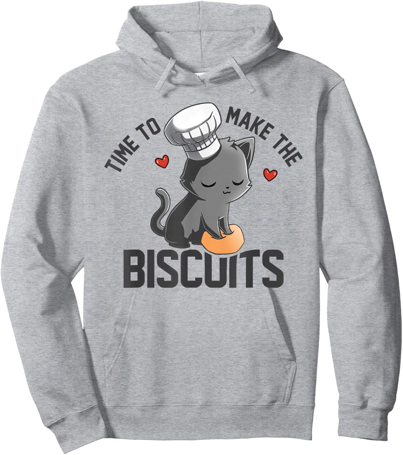 Time To Make The Biscuits Kneading Dough Kitten Hoodie - Hoodie | Ash