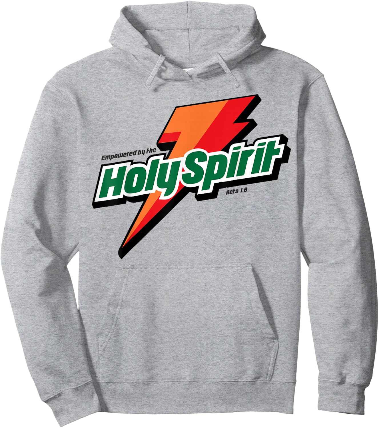 Empowered By The Holy Spirit Christian Hoodie - Hoodie | Ash
