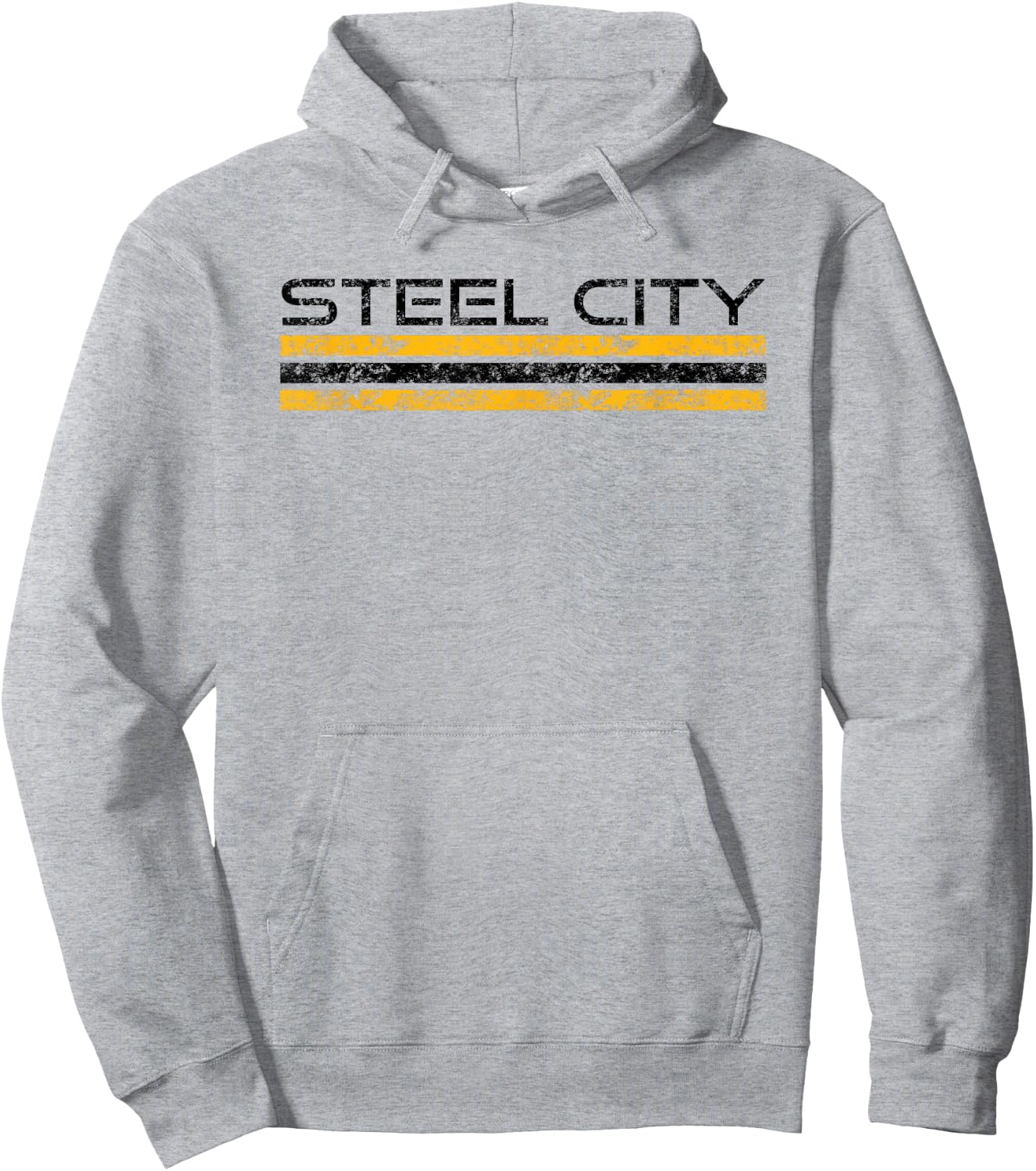 Pittsburgh Pennsylvania Retro Vintage Weathered Hoodie - Hoodie | Ash
