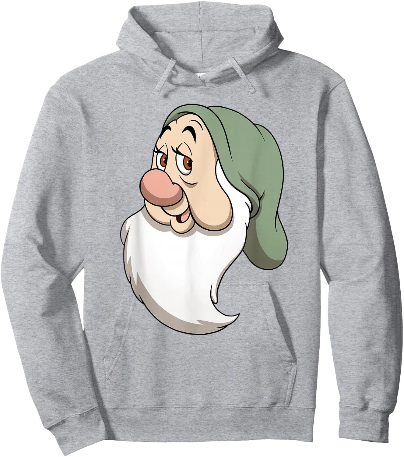 Disney Snow White And The Seven Dwarfs Bashful Big Face Hoodie - Hoodie | Ash