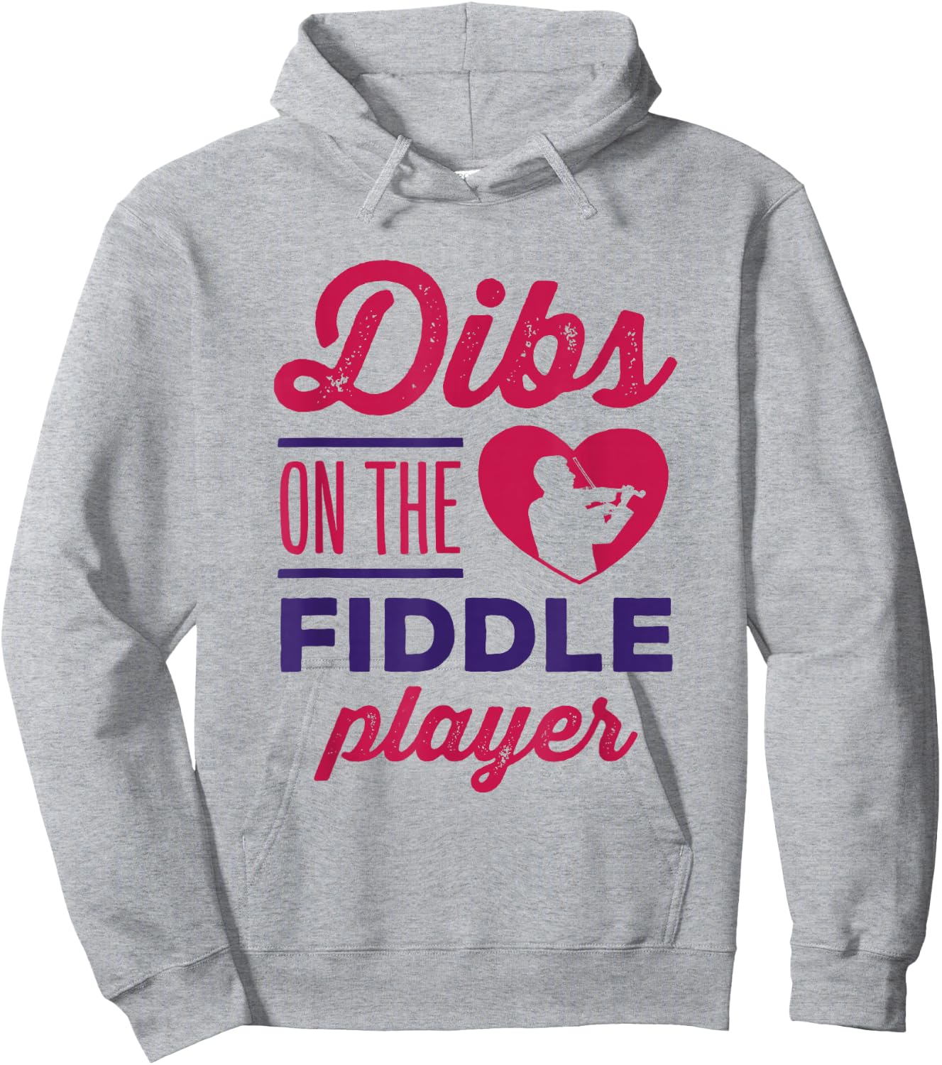 Dibs on the Fiddle Player Fiddler Cute Bluegrass Music Hoodie - Hoodie | Ash