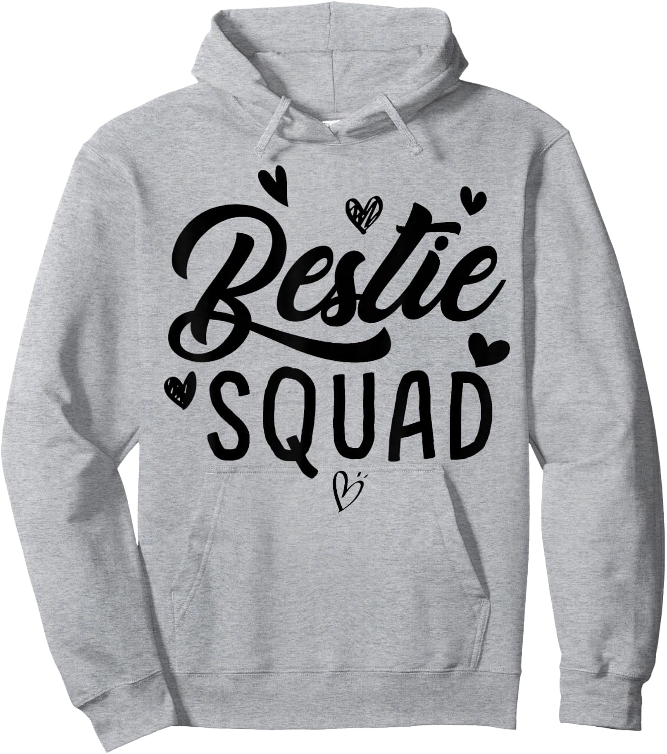 Bestie Squad Besties BFF Heart Matching Best Friends Hearts Hoodie - Hoodie | Ash
