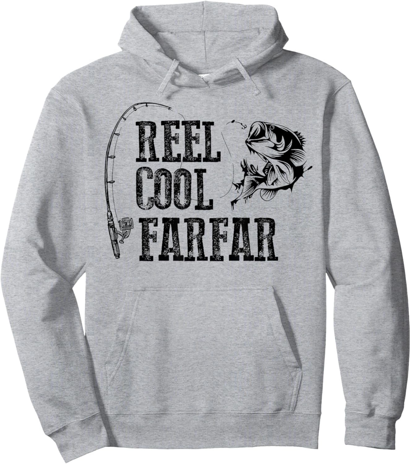 Farfar Fishing: Reel Cool Farfar Funny Gift Hoodie - Hoodie | Ash
