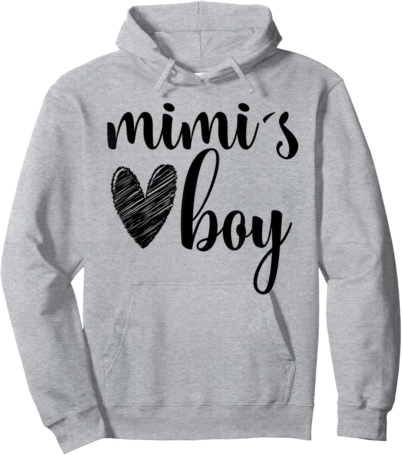 Funny Matching Mimi Boy for Grandma Whit Boy Mother's Day Hoodie - Hoodie | Ash