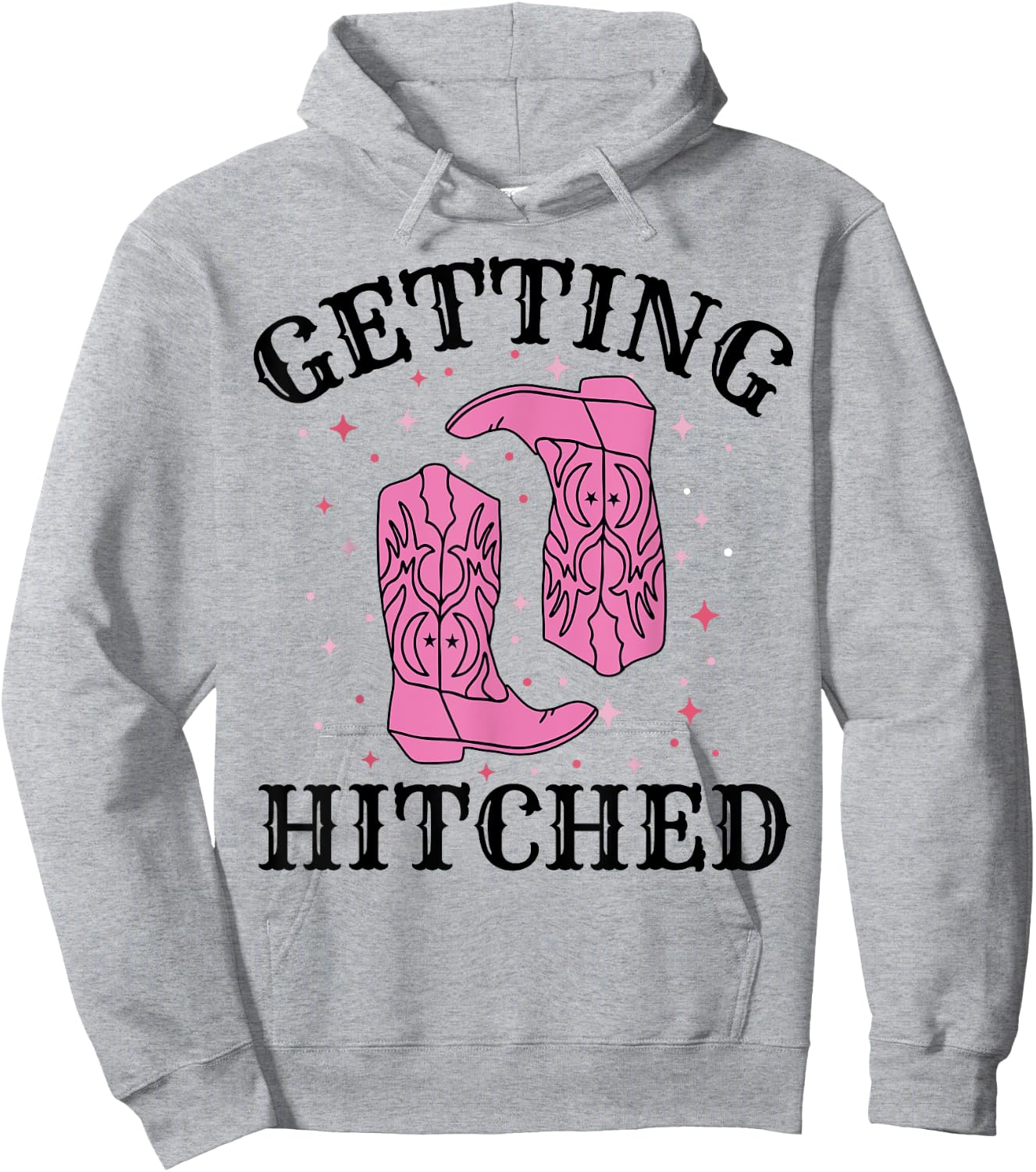 Getting Hitched Bride Groom Wedding Bachelorette Party Hoodie - Hoodie | Ash