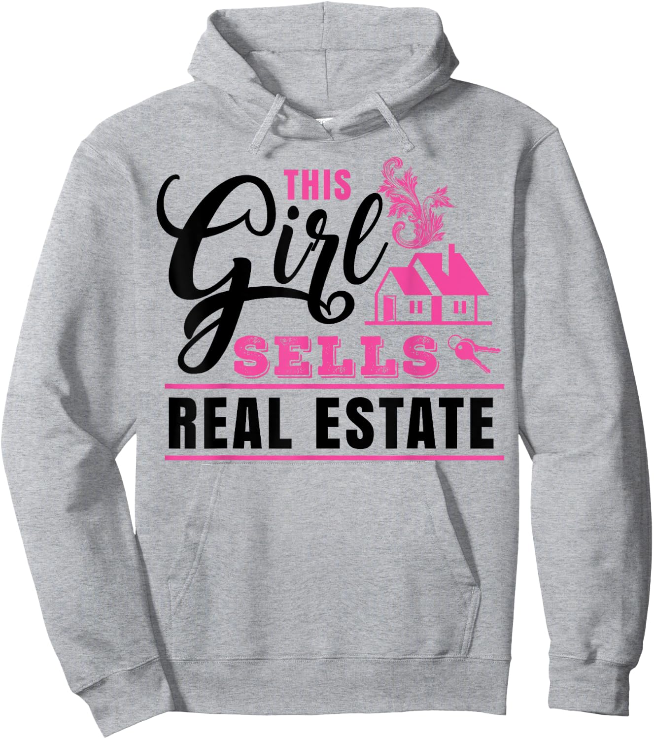 This Girl Sells Real Estate - Female Realtor Gift Hoodie - Hoodie | Ash