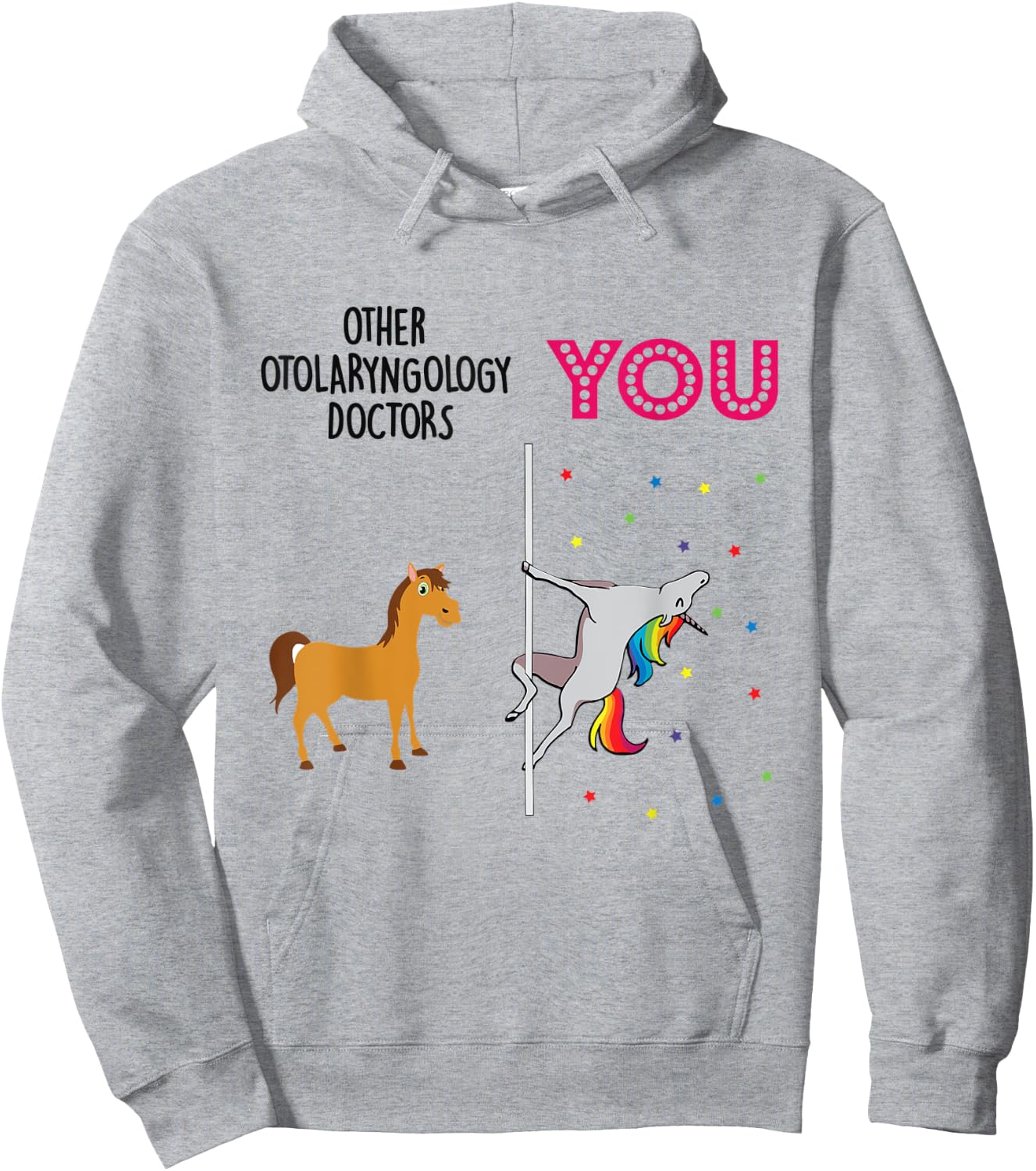 Otolaryngology Doctor Funny Unicorn Hoodie - Hoodie | Ash