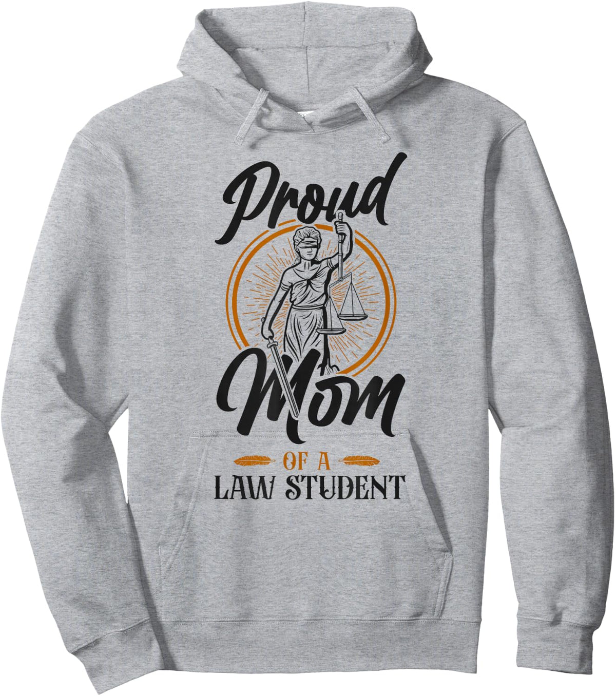 Young Lawyer Attorney Law Mom Mother Proud Mom Of A Law Hoodie - Hoodie | Ash