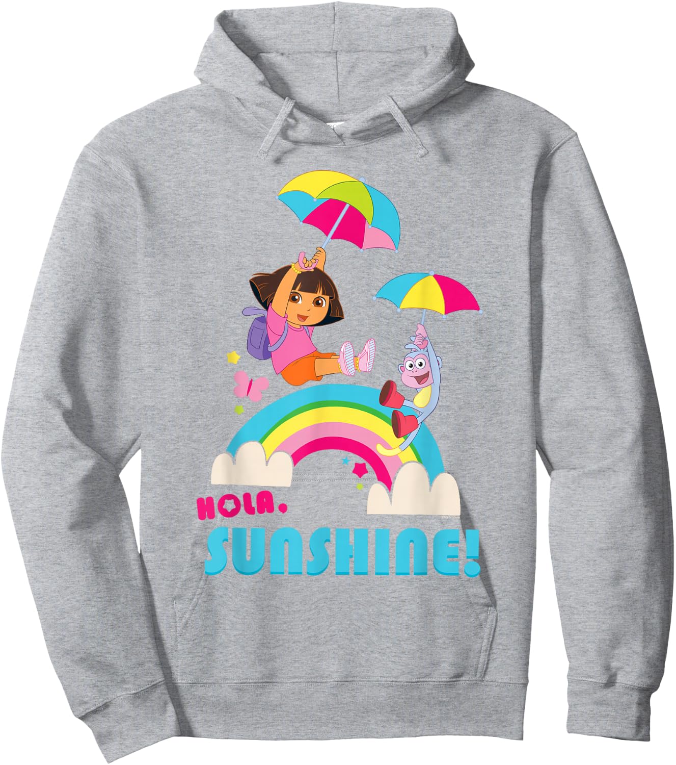 Dora The Explorer Hola Sunshine! Hoodie - Hoodie | Ash