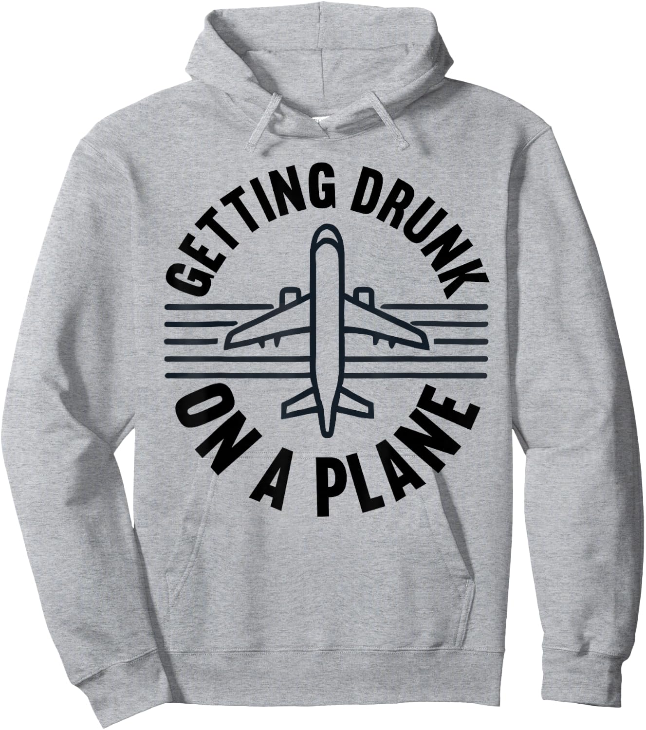 Getting Drunk On a Plane Shirt Funny Airplane Shirt Plane Hoodie - Hoodie | Ash