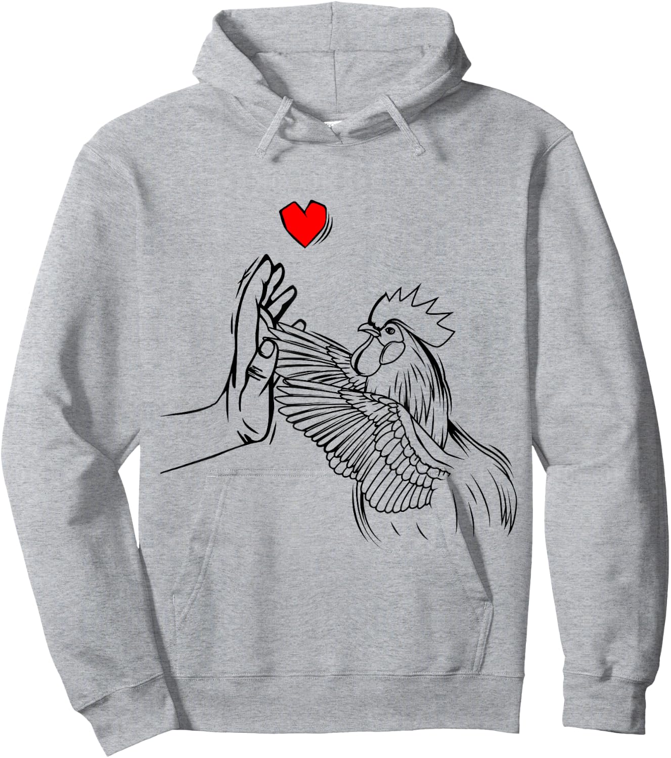 Chicken Love Women Farmer Girls Kids Hoodie - Hoodie | Ash