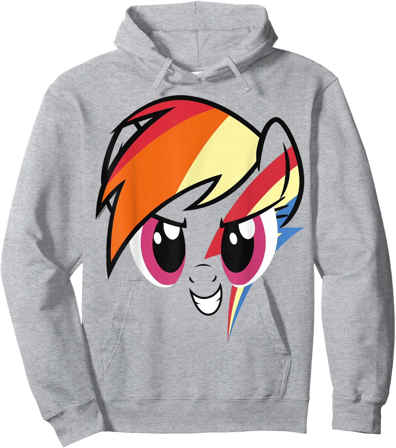 My Little Pony: Friendship is Magic Rainbow Dash Big Face Hoodie - Hoodie | Ash