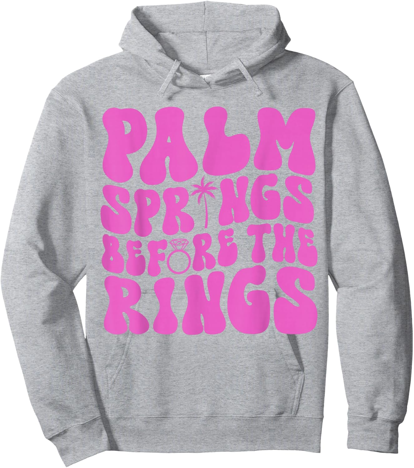 Palm Springs Before The Rings Bachelorette Party Groovy Hoodie - Hoodie | Ash