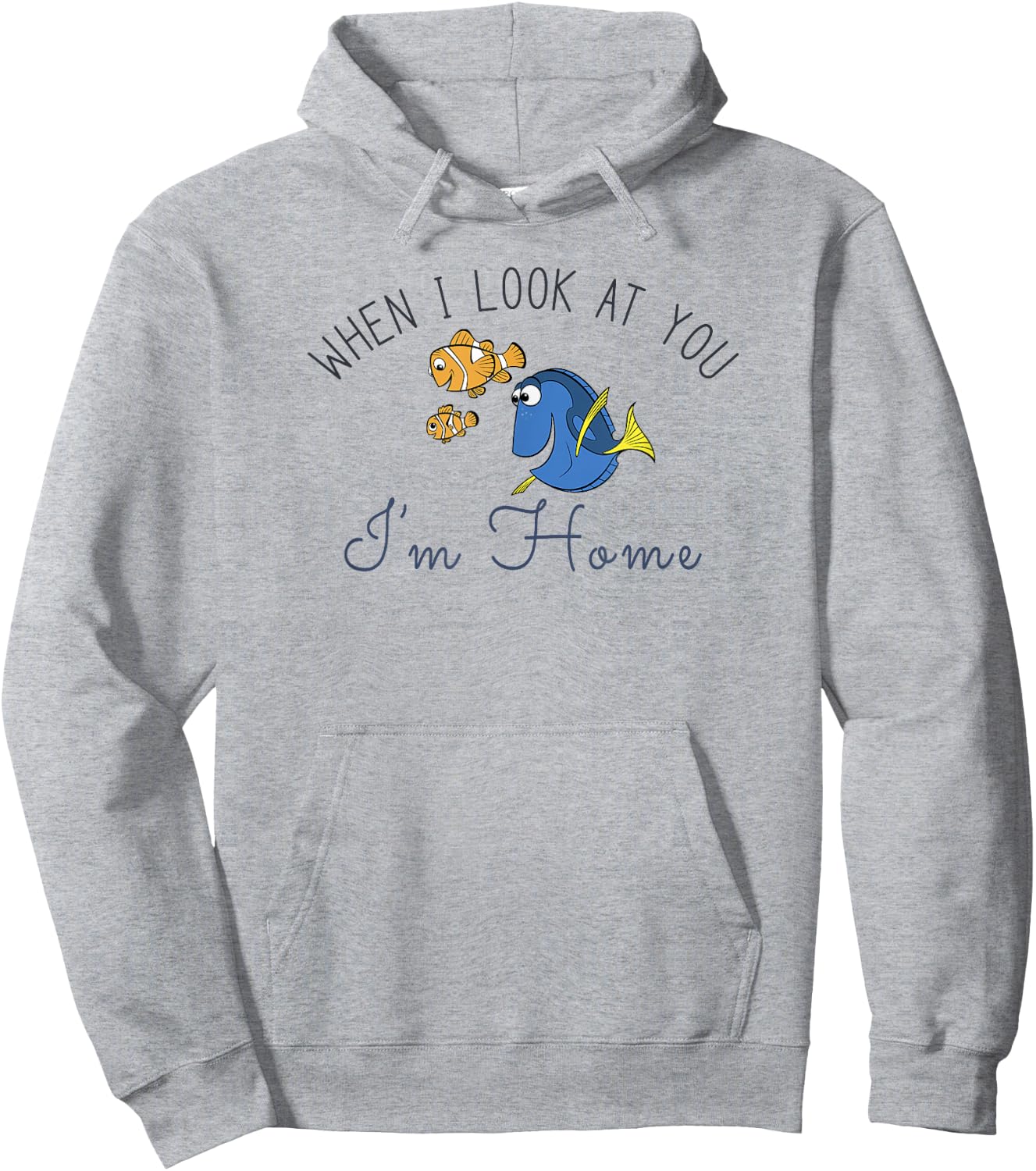 Disney Pixar Finding Nemo Group Shot Home With You Hoodie - Hoodie | Ash