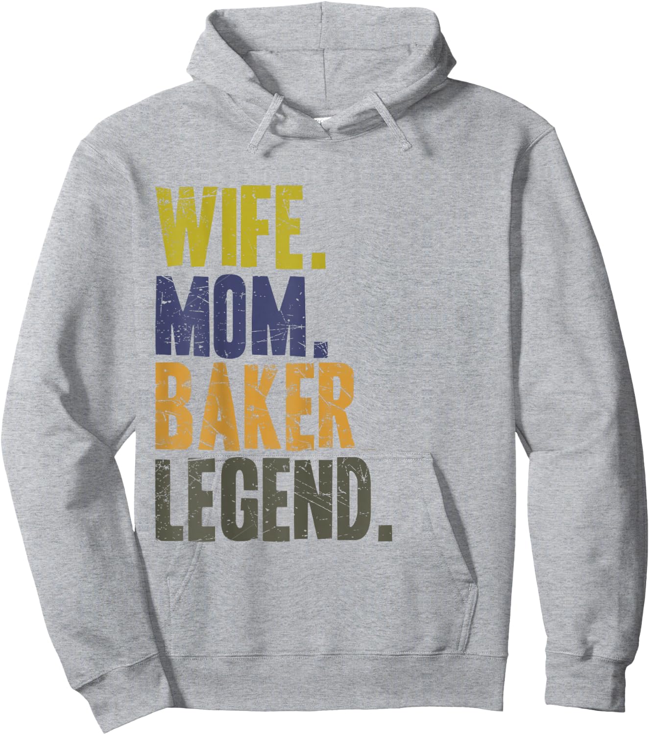 Wife Mom Baker Funny Baker Mother Hoodie - Hoodie | Ash
