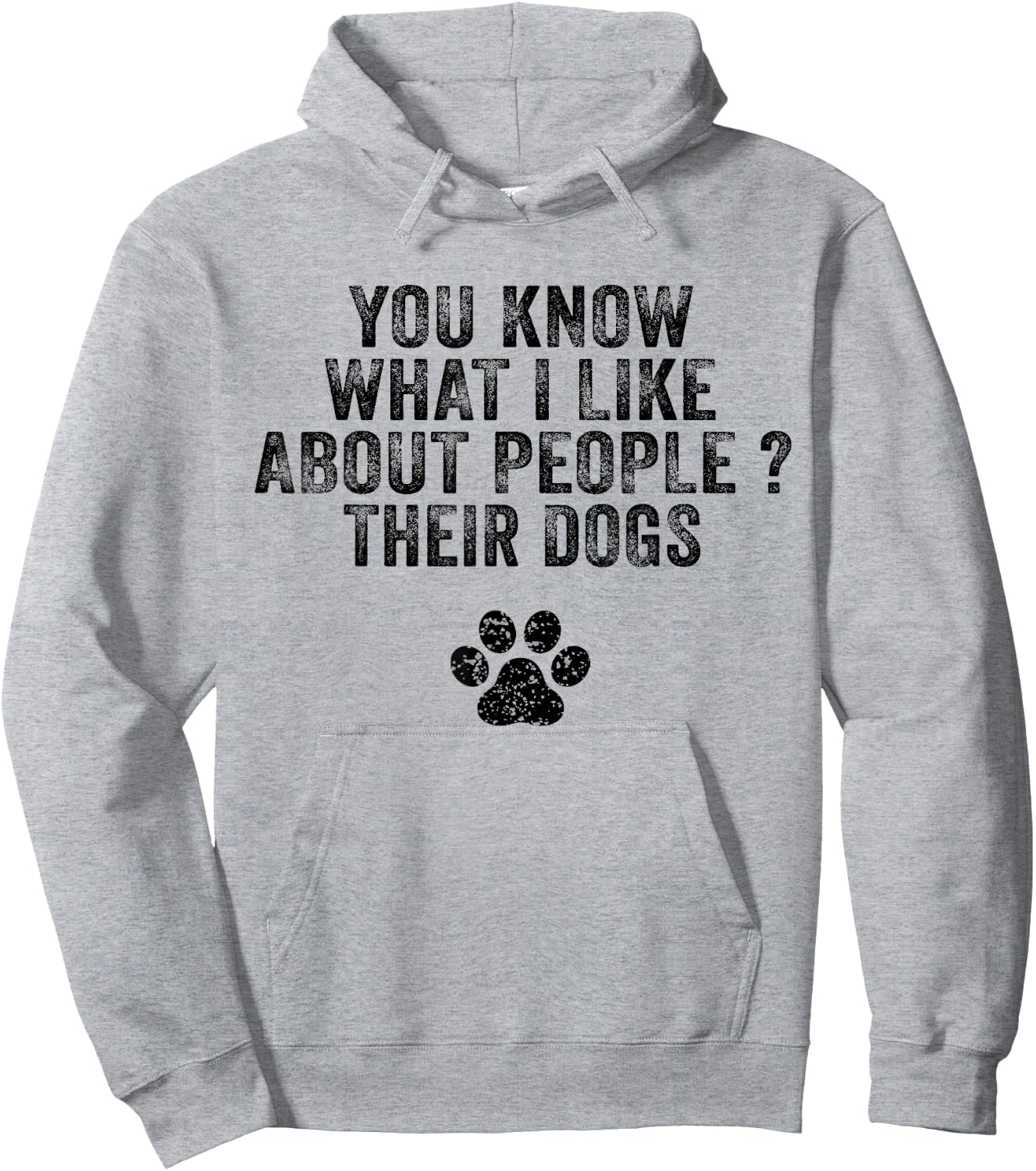 Funny You Know What I Like About People Their Dogs Dog Lover Women Girls Kids Hoodie - Hoodie | Ash