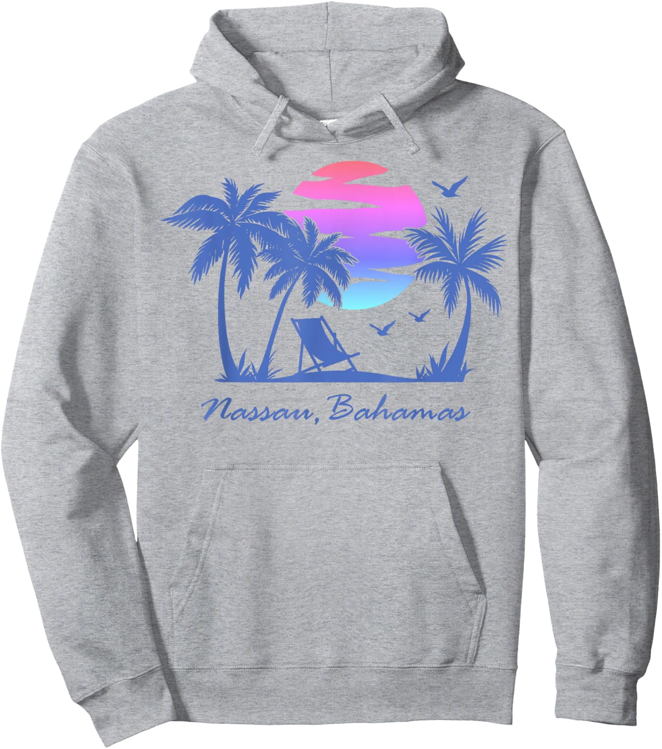 NASSAU BAHAMAS Beach Vacation Spring Break Honeymoon Retro Hoodie - Hoodie | Ash