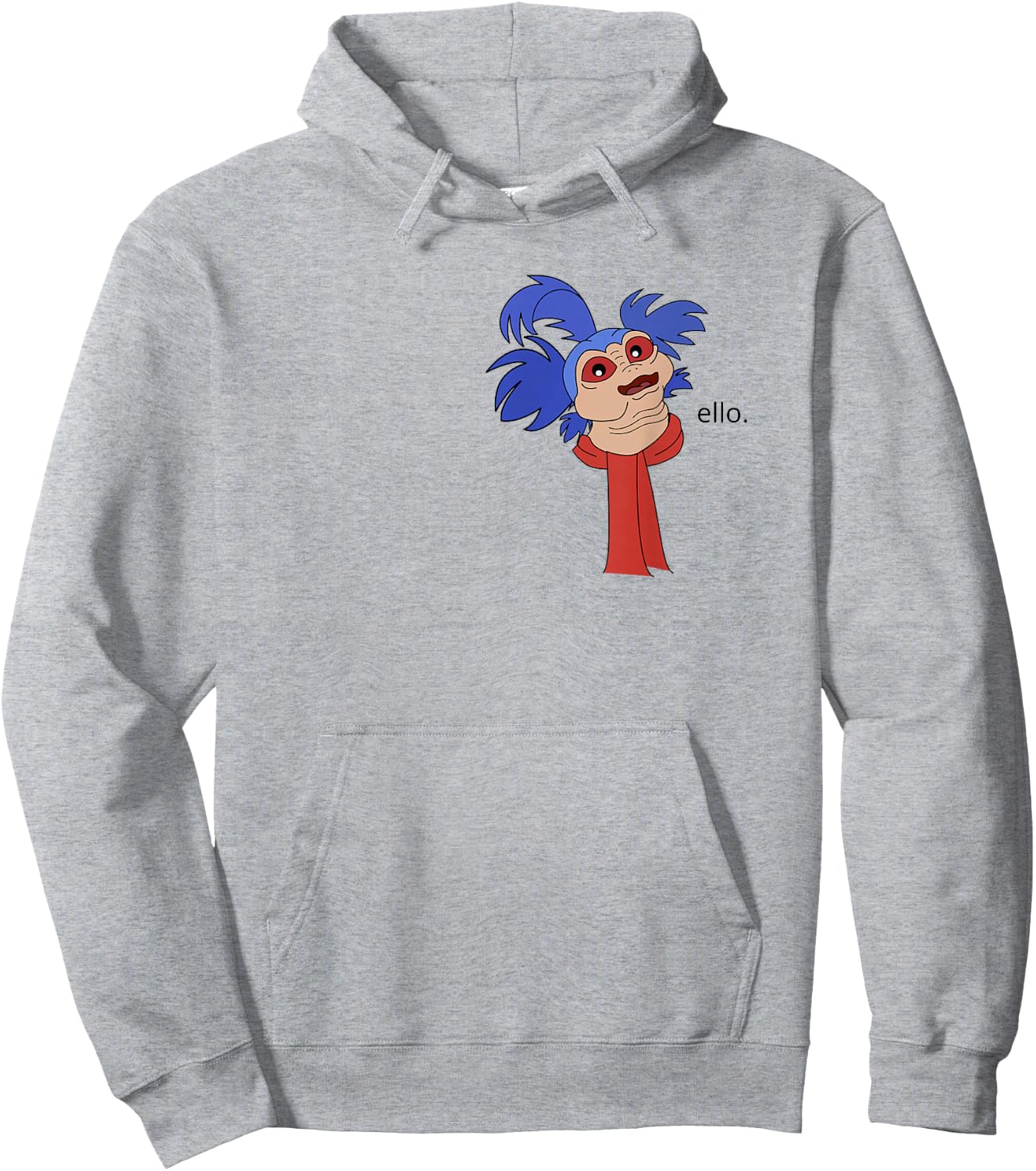 Worm Says Ello Hoodie - Hoodie | Ash