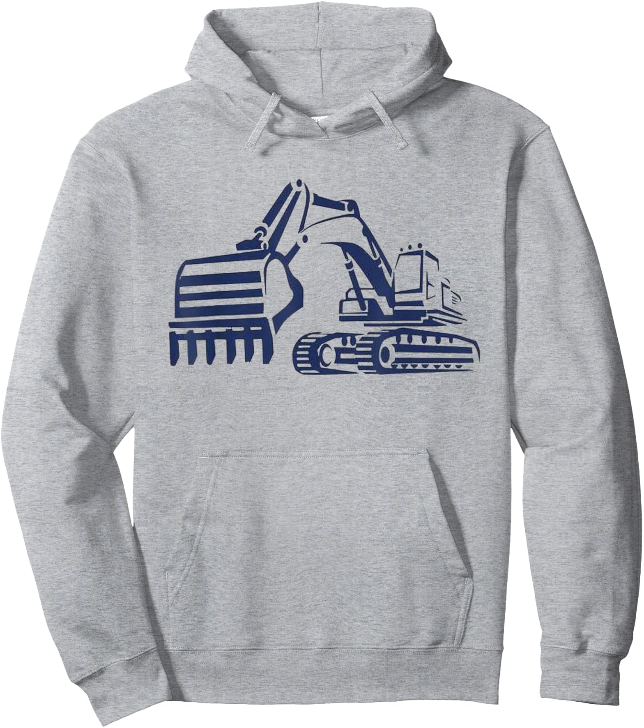 Construction Excavator Shirt for Boys Girls Men and Women Hoodie - Hoodie | Ash