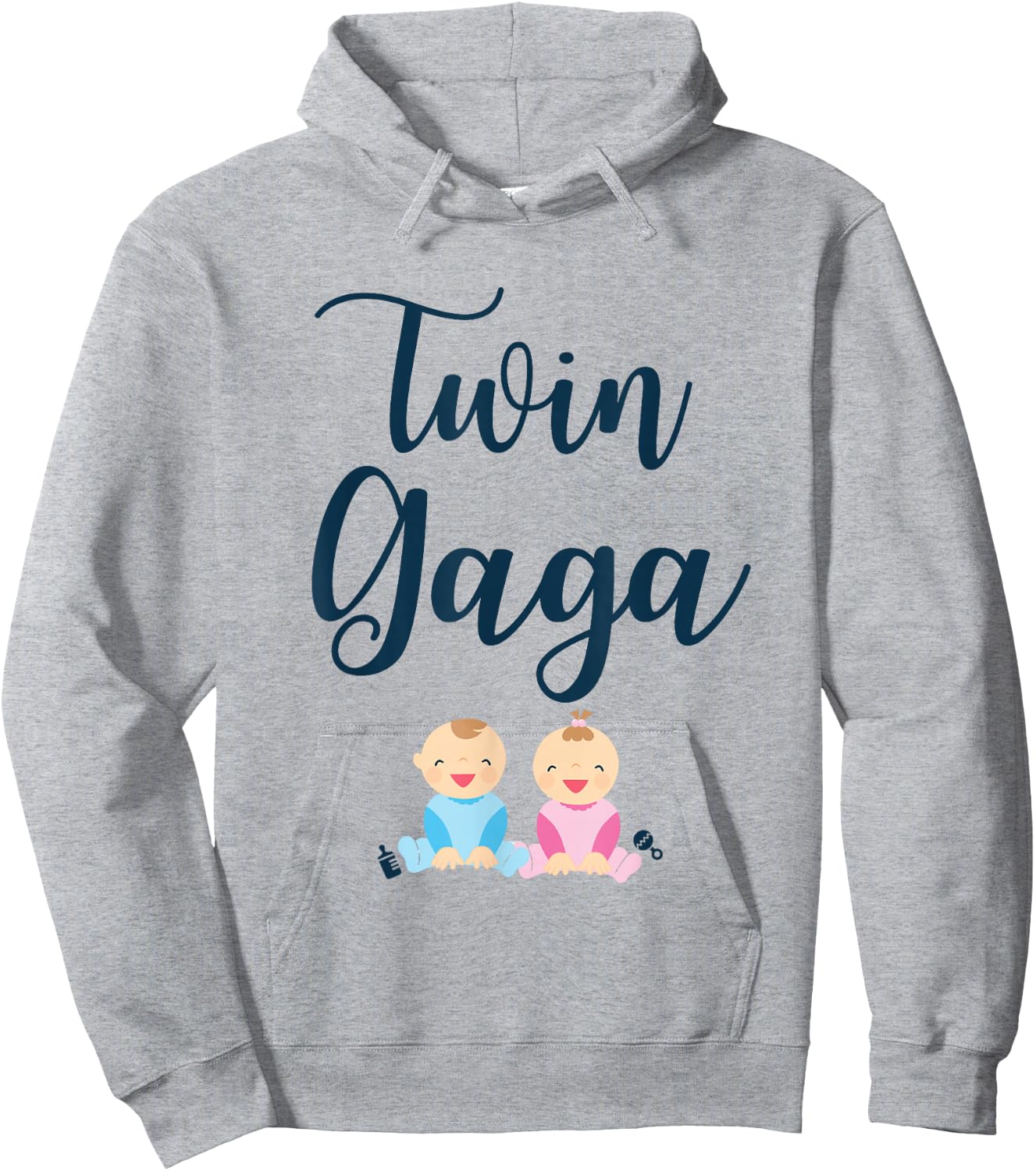 Cute Twin Gaga Of Twins Funny for New Gaga Hoodie - Hoodie | Ash