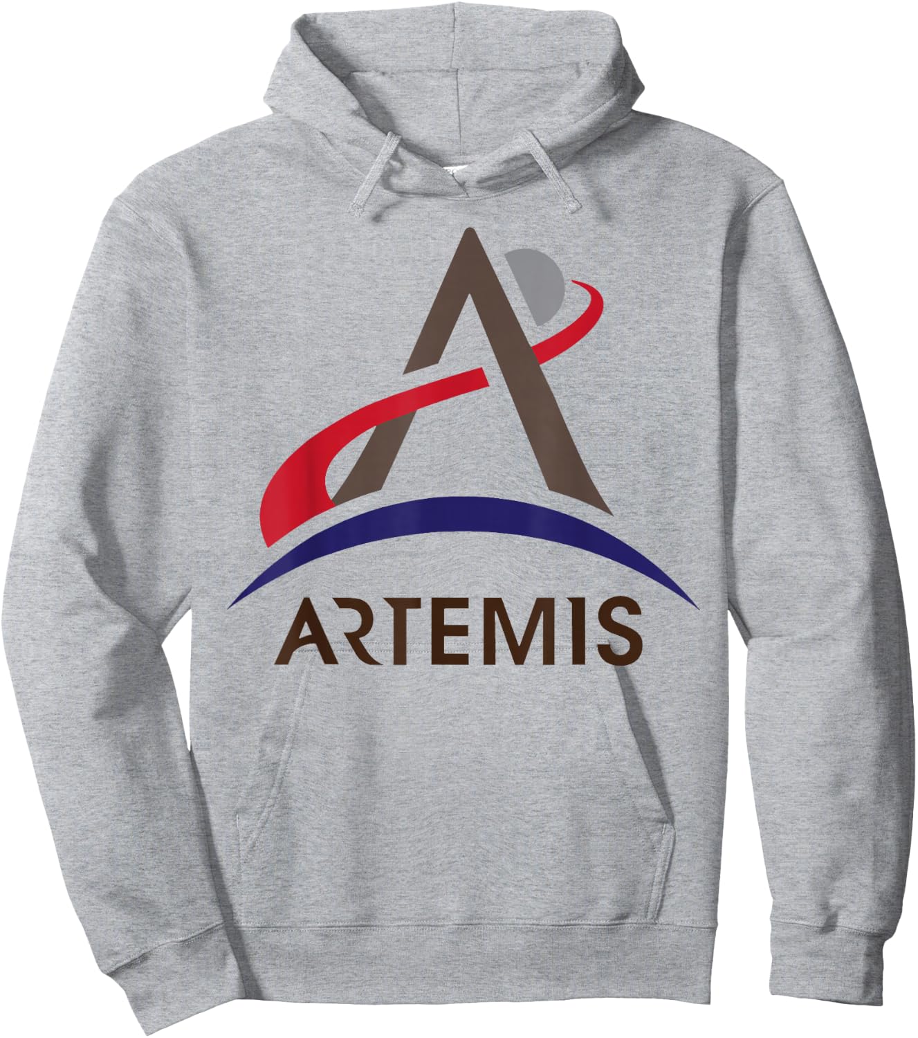 Project Artemis NASA Program Logo - Return to the Moon Hoodie - Hoodie | Ash