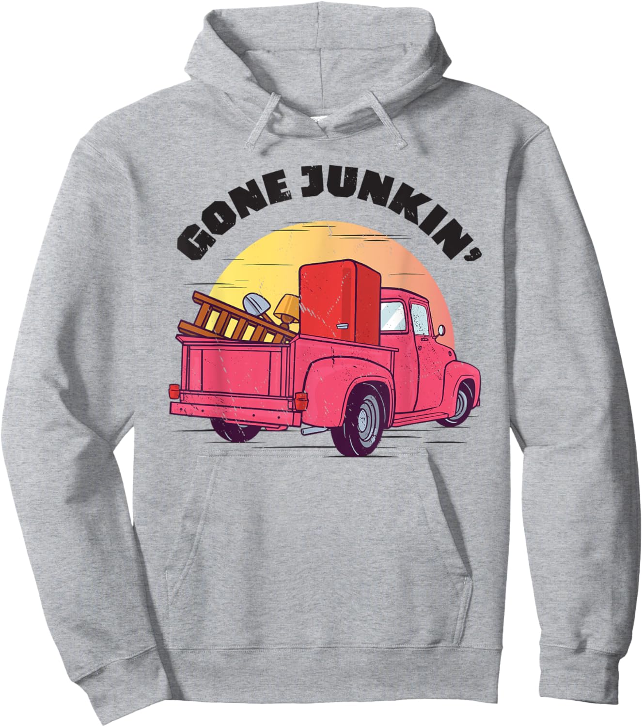 Gone Junkin | Antique and Junk Lovers | Thrifting Hoodie - Hoodie | Ash